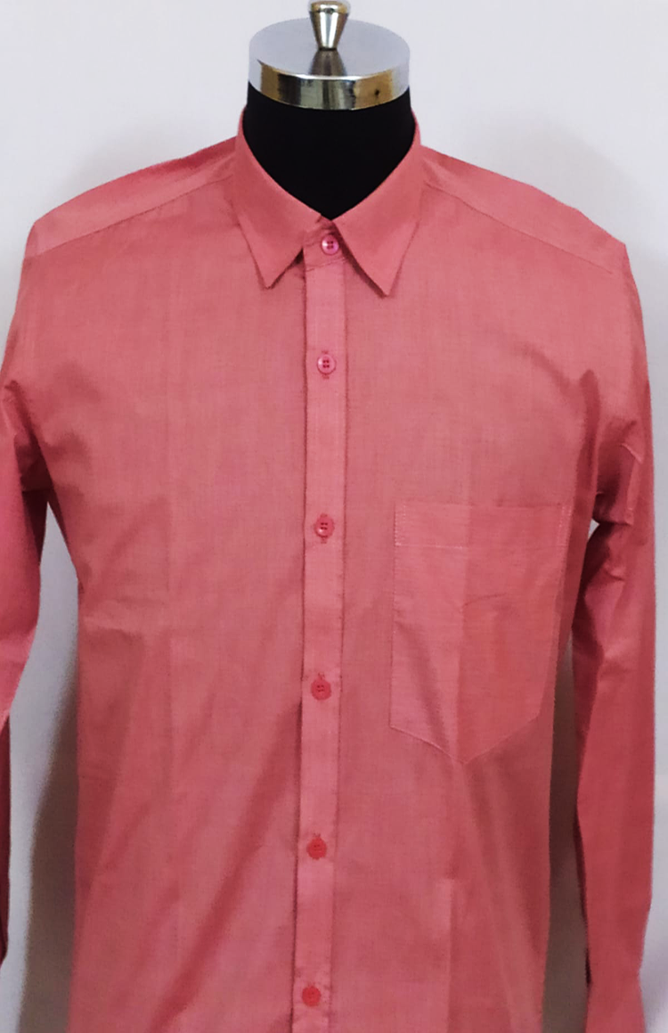Red colour formal shirt