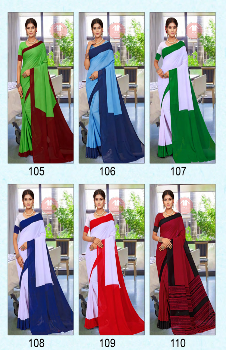 Plain sarees